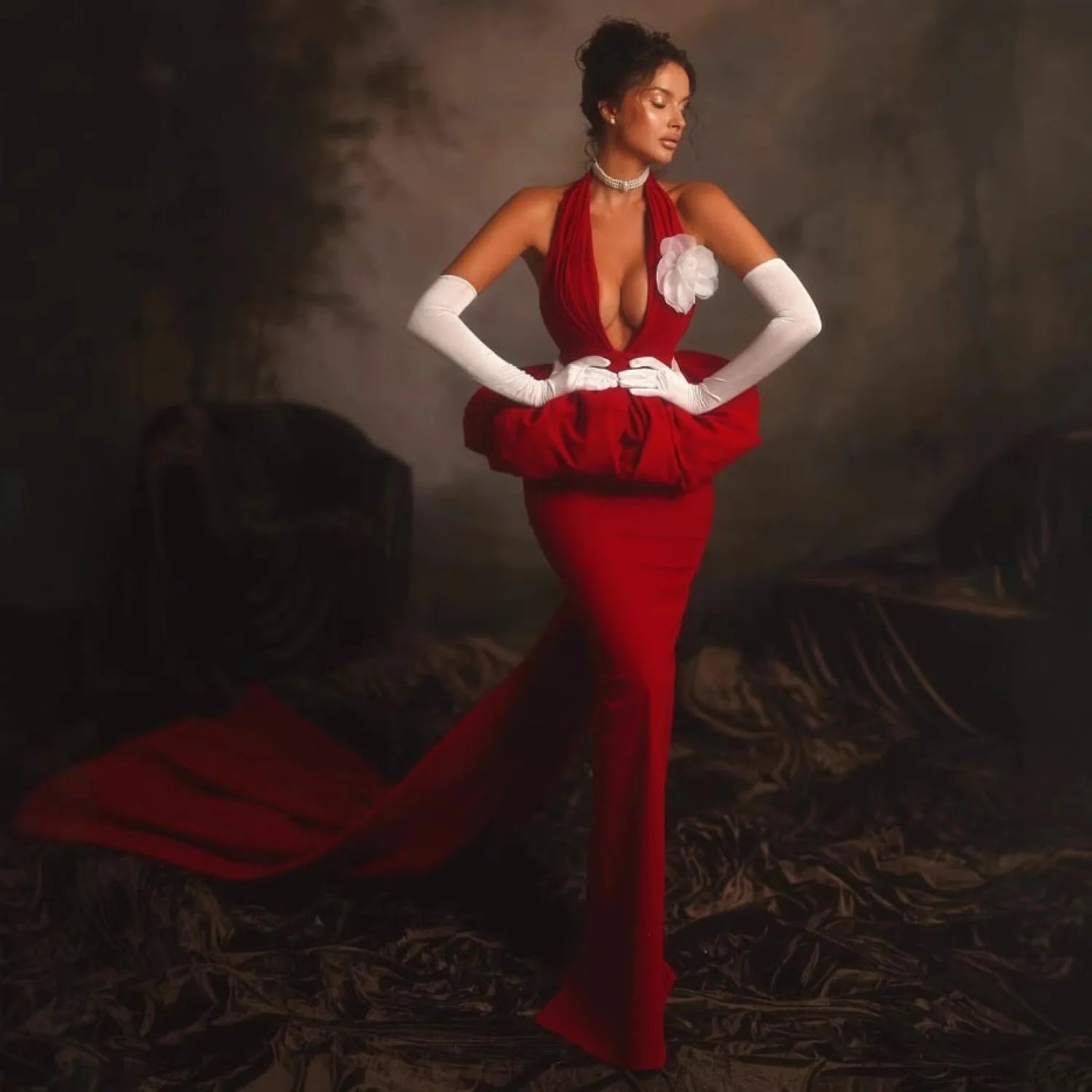 High-End Sexy Bandage Prom Dress for Party promdress-250223