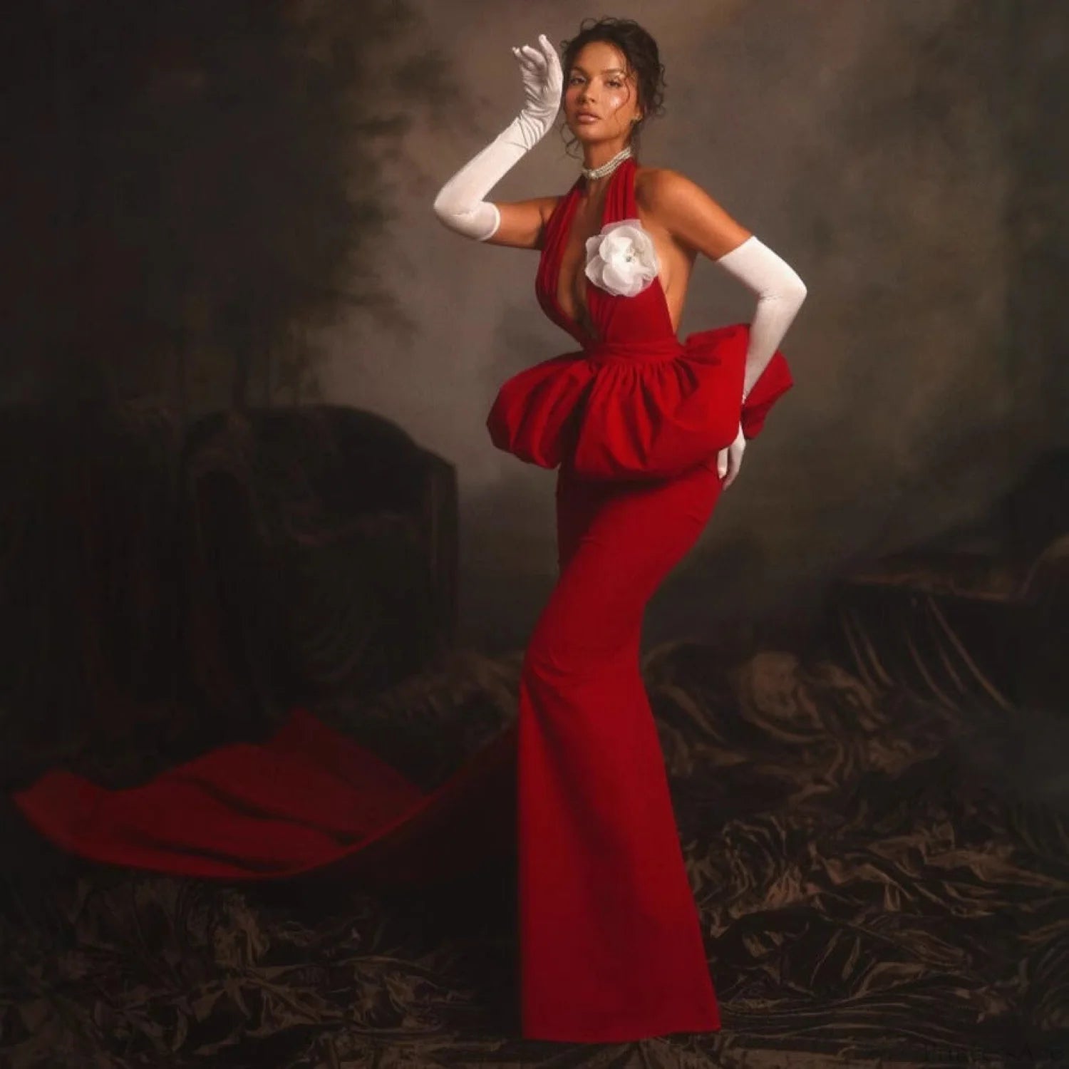 High-End Sexy Bandage Prom Dress for Party red / XS promdress-250223