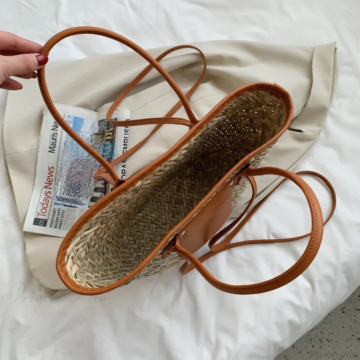 High Quality Straw Summer Tote Beach Handbag handbag-250126