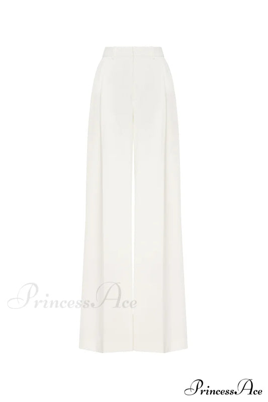 High-Rise White Suit Charming Pants Xo Xxs /