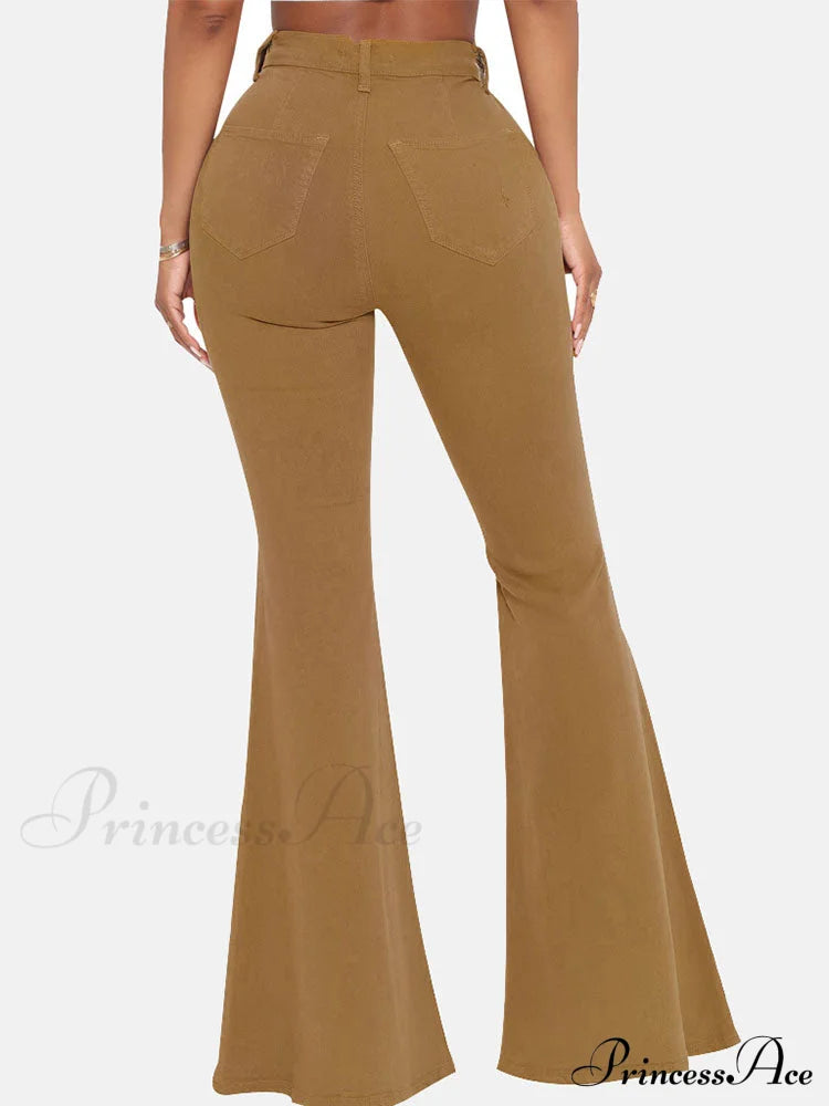 High-Slit Long Graceful Pleated Maxi Skirt Jeans