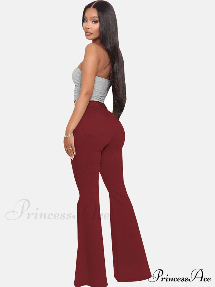 High-Slit Long Graceful Pleated Maxi Skirt Jeans