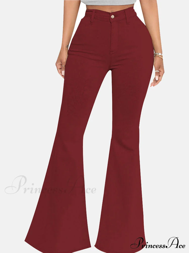 High-Slit Long Graceful Pleated Maxi Skirt Jeans