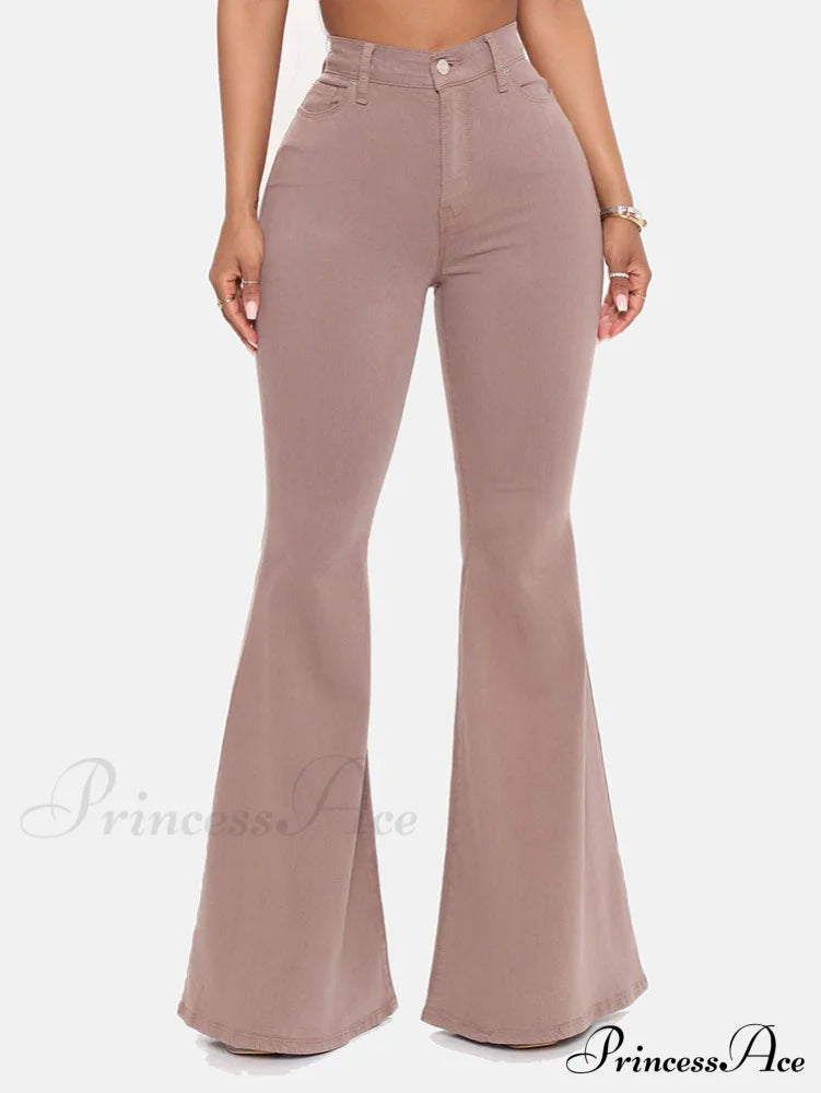 High-Slit Long Graceful Pleated Maxi Skirt Jeans