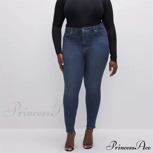 High Stretchy Skinny Full Length Plus Size Curvy Fitting Fashionable Pencil Jean