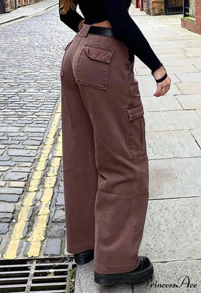 High Waist Graceful Irregular Denim Skort Jeans