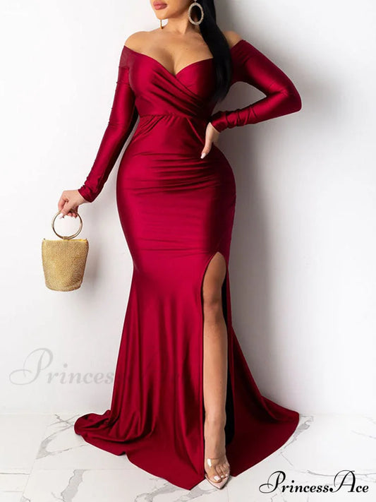 High Waist Graceful Tassel Jeans Red / M Dresses