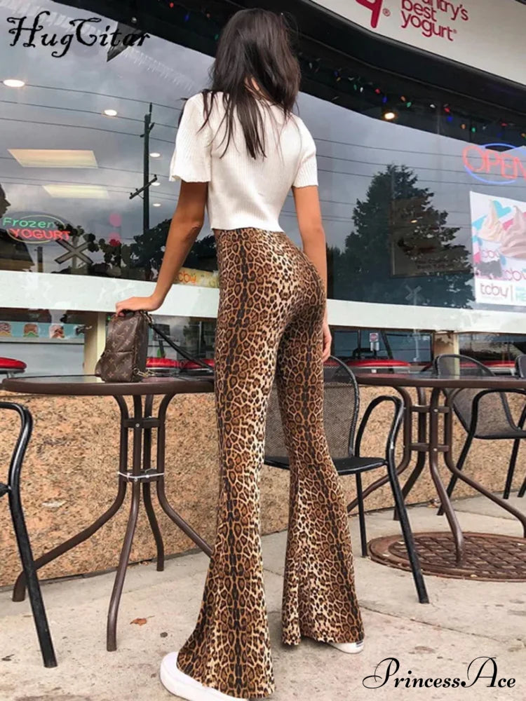 High Waist Leopard Print Leggings Sexy Bodycon Autumn Winter Pants