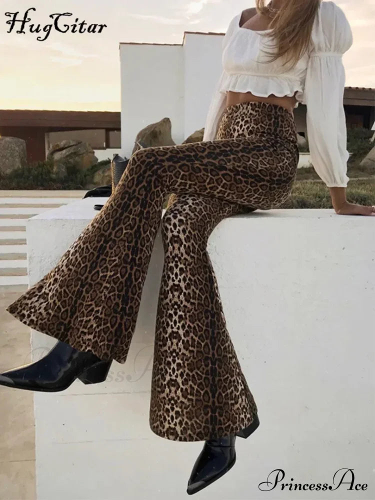 High Waist Leopard Print Leggings Sexy Bodycon Autumn Winter Pants