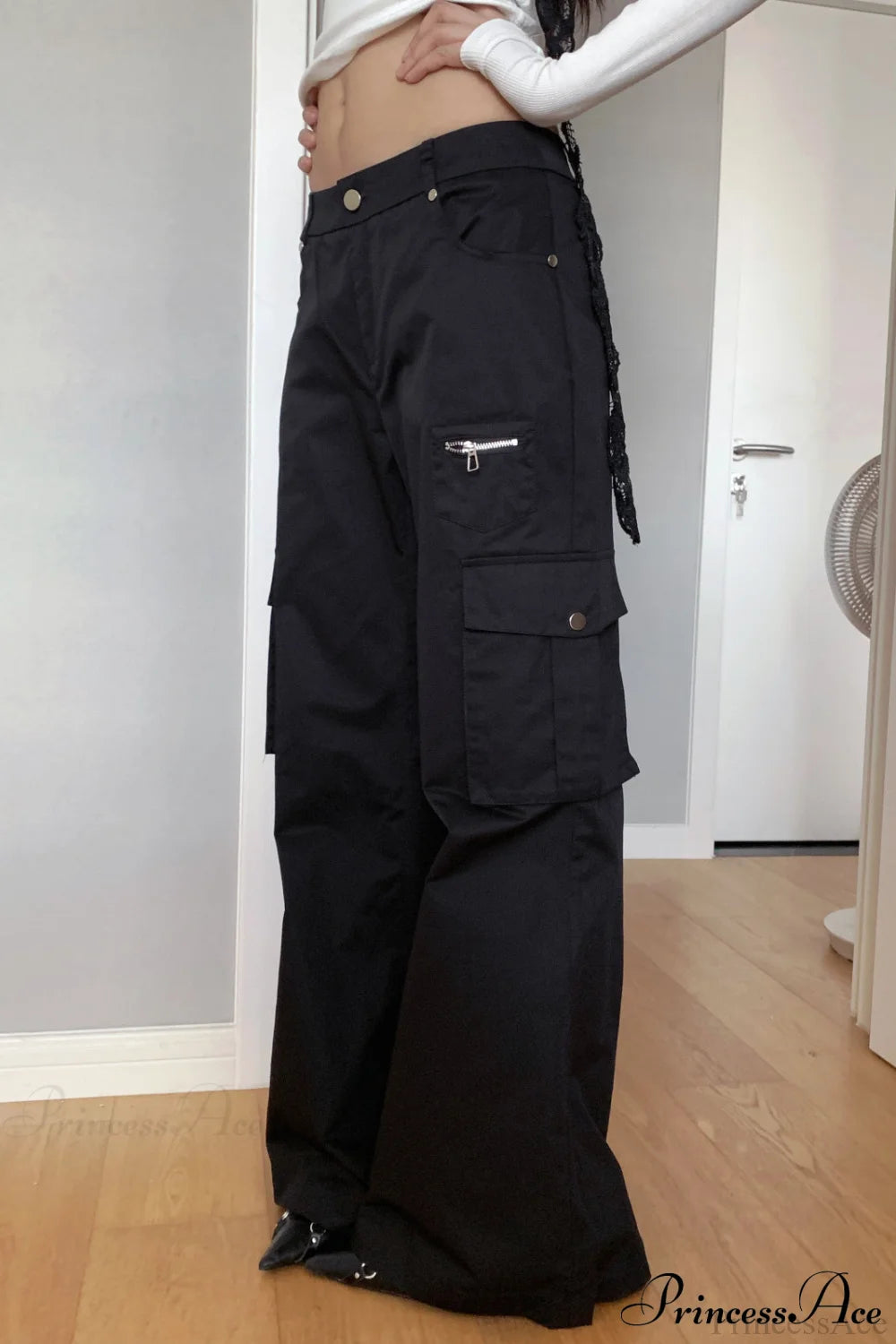 High Waist Loose Multi Pocket Cargo Pants