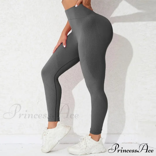 High Waist Seamless Butt Lift Knitting Gym Running Legging