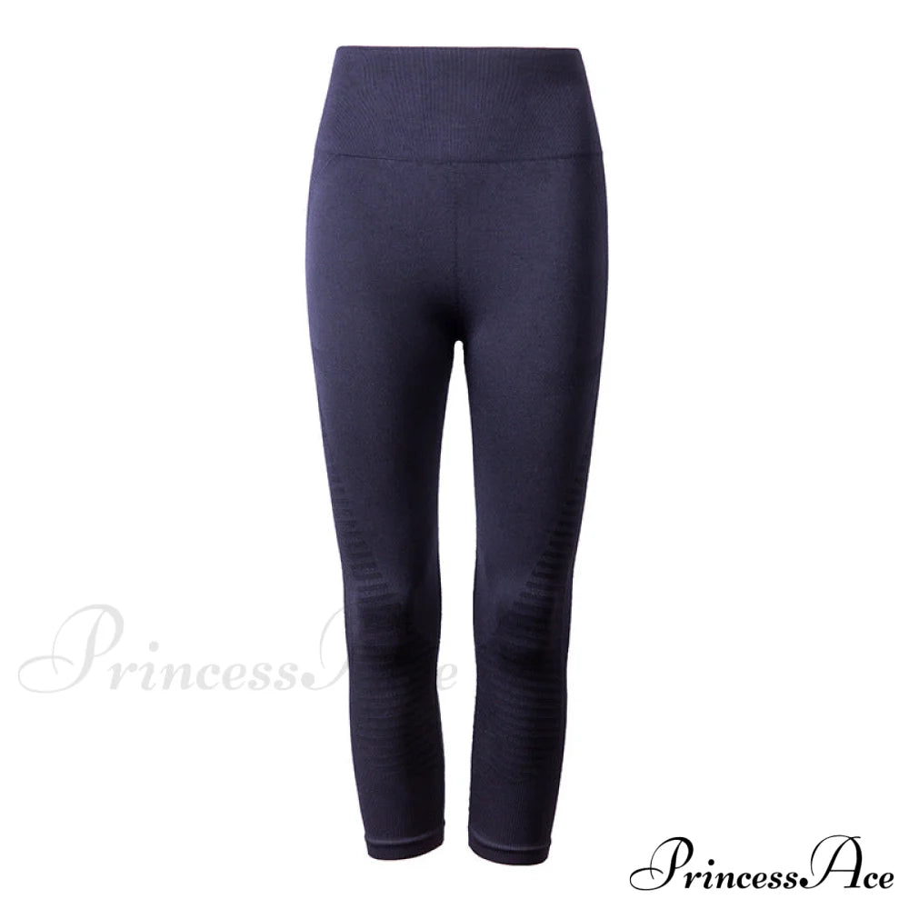 High Waist Seamless Leggings Black / S/M