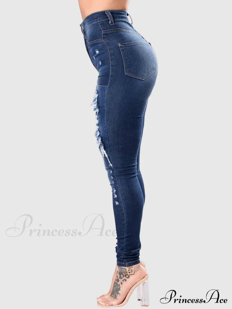 High Waisted Graceful Gradient Pants Jeans