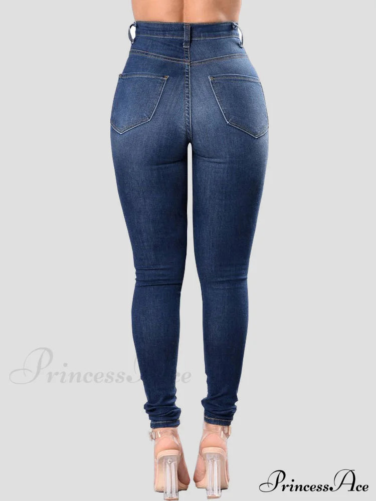 High Waisted Graceful Gradient Pants Jeans