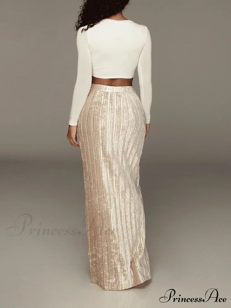 High Waisted Graceful Wide Leg Pants Skirts