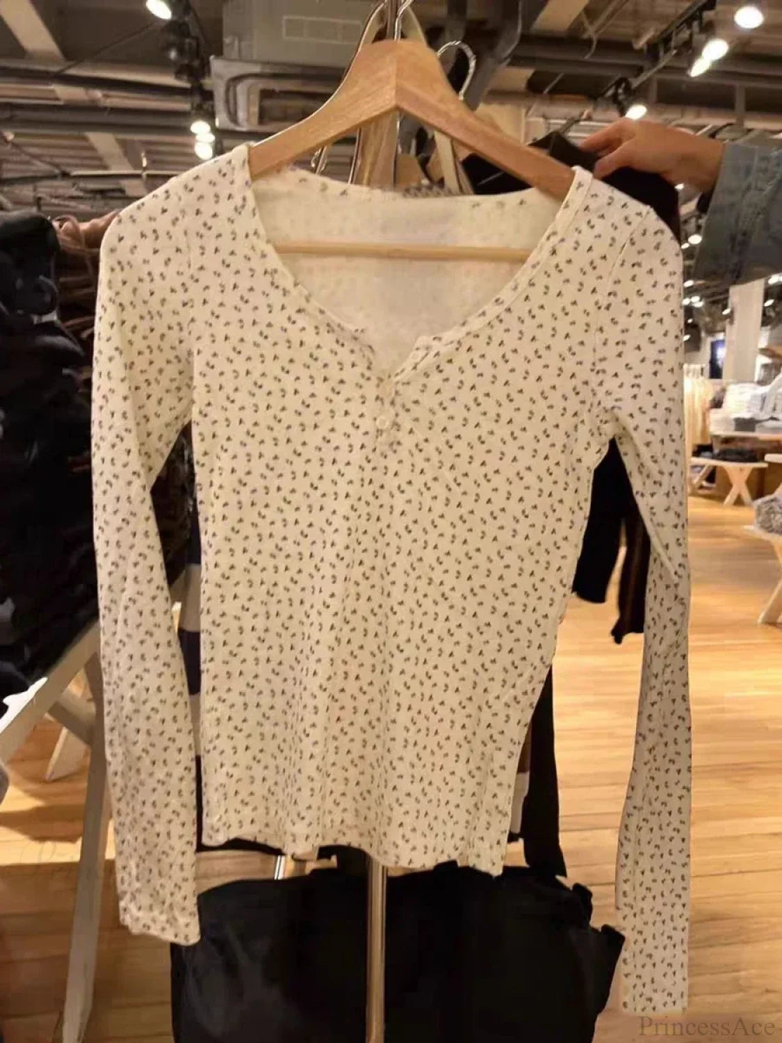 Hollow Out Pink Long Sleeve Sexy Slim Top Knit Top Purple floral / One Size knittop-250126