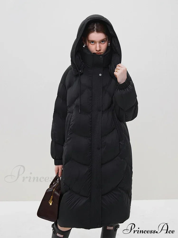 Hooded Long Thick Winter Khaki Temperament Detachable Cozy Stylish Coat Coats-L