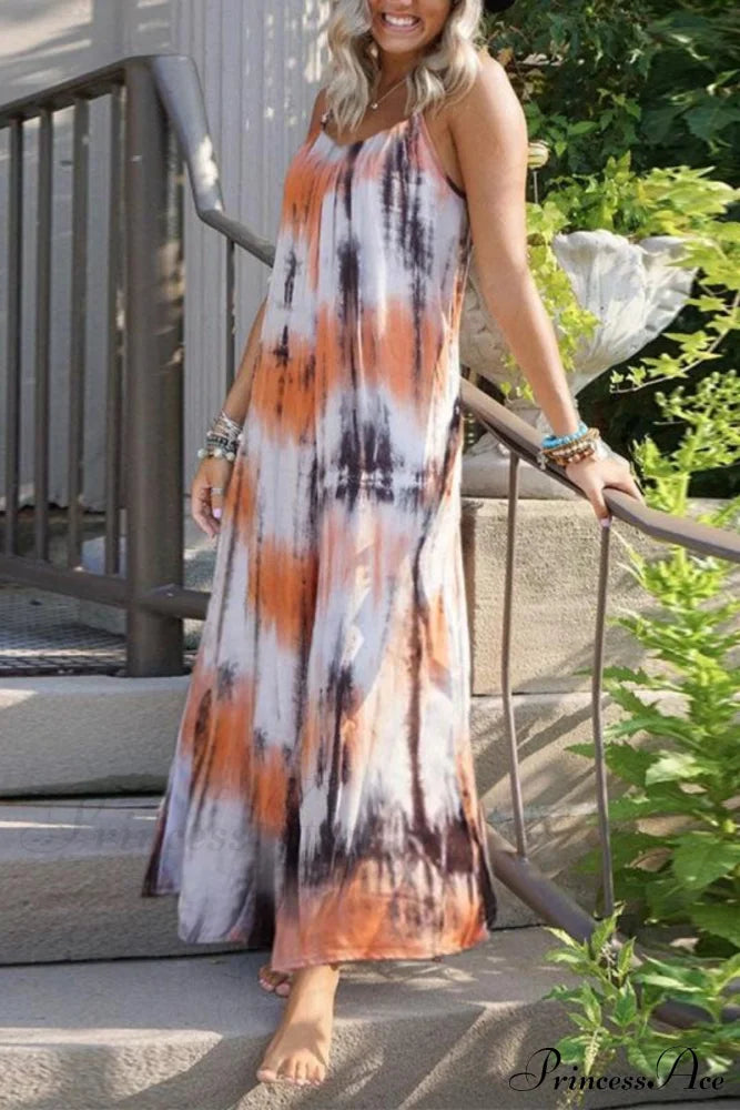 Hot Deep V Print Modern Floral Women Formal Maxi Dress Dresses