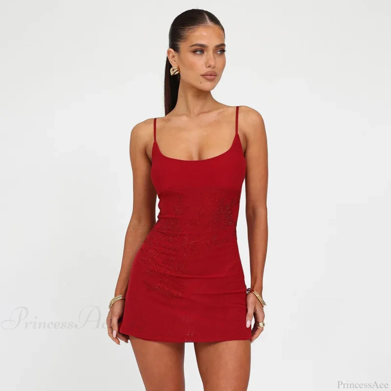 Hot Diamond Backless Vacation Dress vacationdress-250223