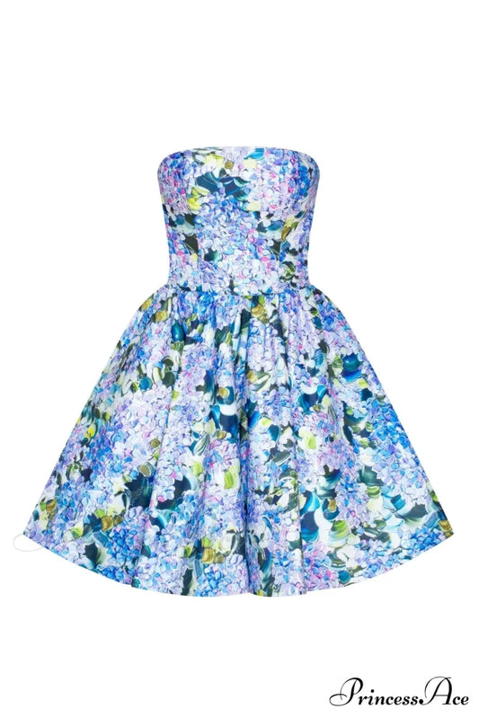 Hydrangea corset mini dress - Milla