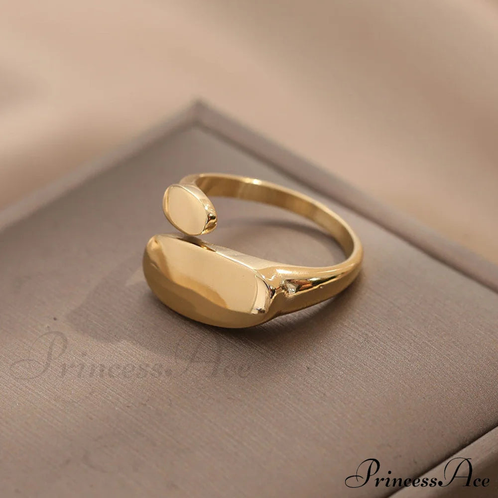 Ins Fashion Minimalist Style Irregular Open Rings