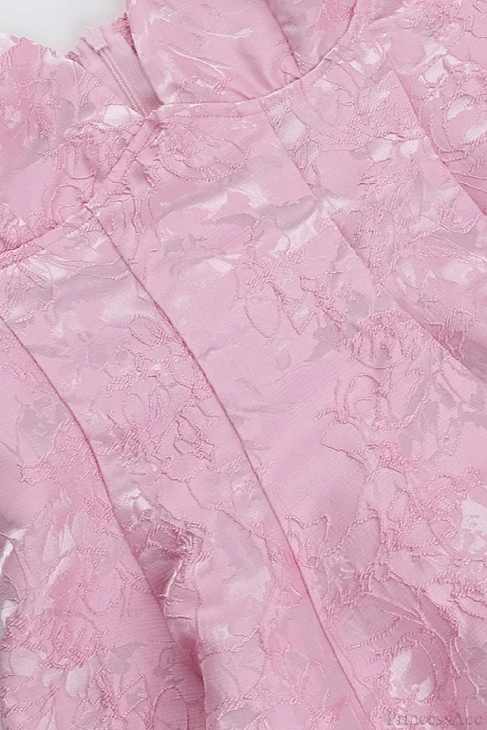 Jacquard Deep V Fitted A-Line Mini Dress