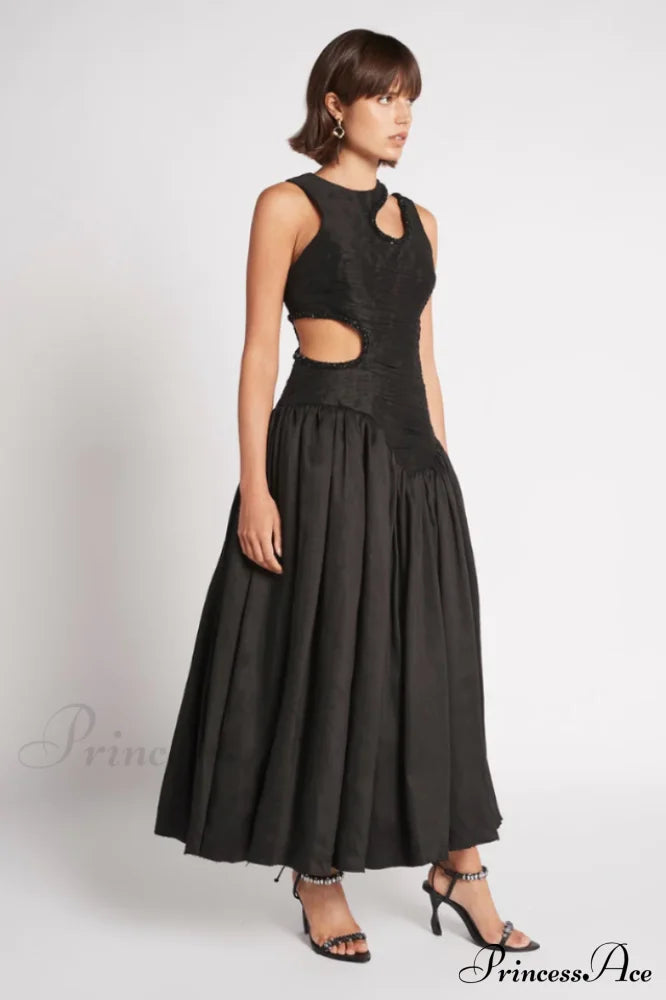 Jolie Abstract Cut-Out Midi Dress | Dress In Beauty