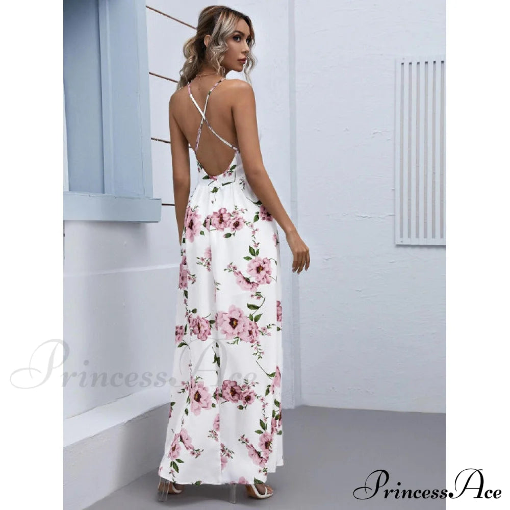 Julian Floral Stylish Chiffon A-Line Dress S.o. Long Dresses