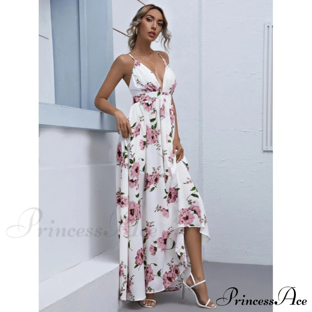 Julian Floral Stylish Chiffon A-Line Dress S.o. Long Dresses