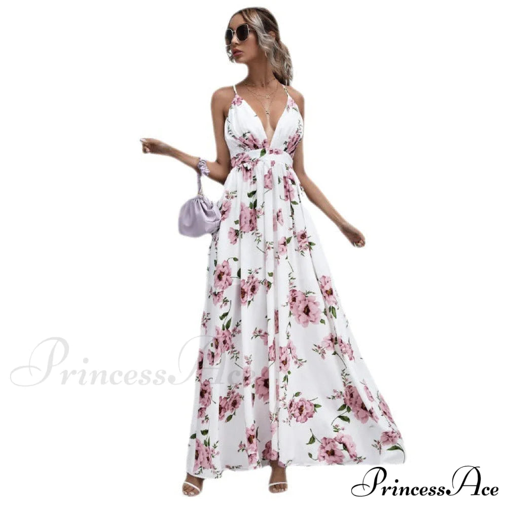 Julian Floral Stylish Chiffon A-Line Dress S.o. Long Dresses