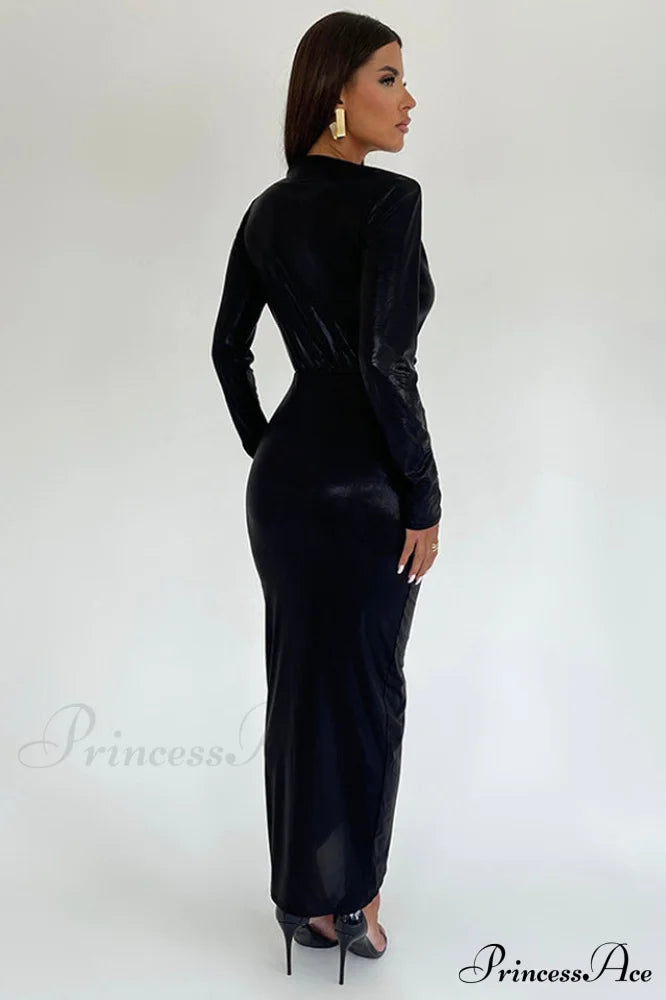 Juliette Metallic Stylish Tie Front Dress