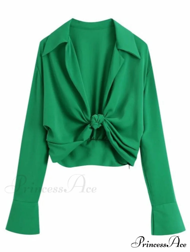 Kaya Green Top Tops & Blouses