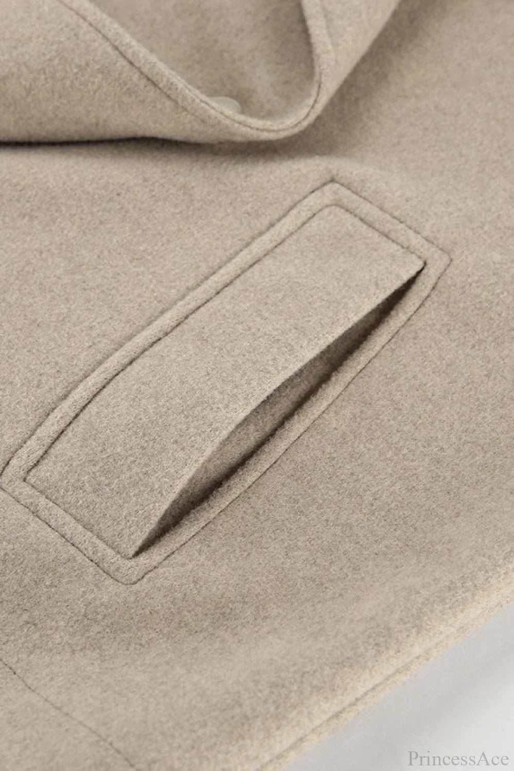 Khaki Wool Double Breasted Jacket