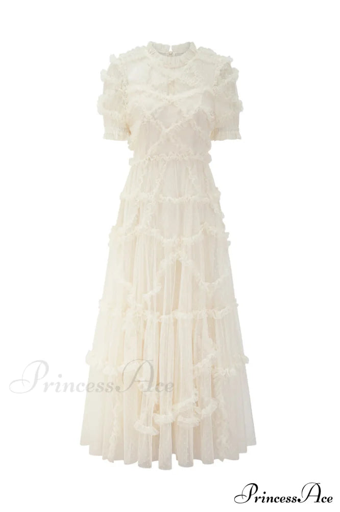 Kinley Ruched Ruffle Hem Maxi Dress | Dress In Beauty