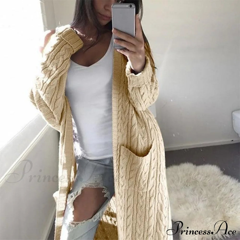 Casual Warm Knitted Cardigan Khaki also bought Best Sellings cardigan cardigans clothes Sale tops Topseller