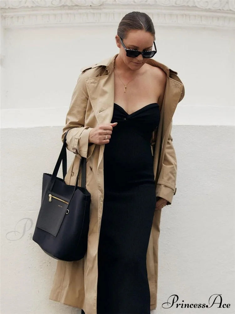 Knit Twisted Tube Midi Dress Free From Label