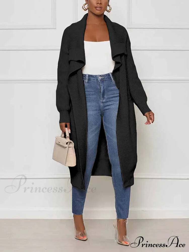 Knitted Sleeveless Graceful Floral Mini Dress Cardigan