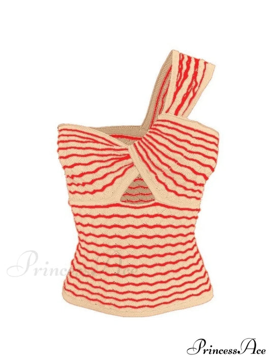 Knitted Stripe Long Trendy Sleeve Maxi Dress Tops&Tees