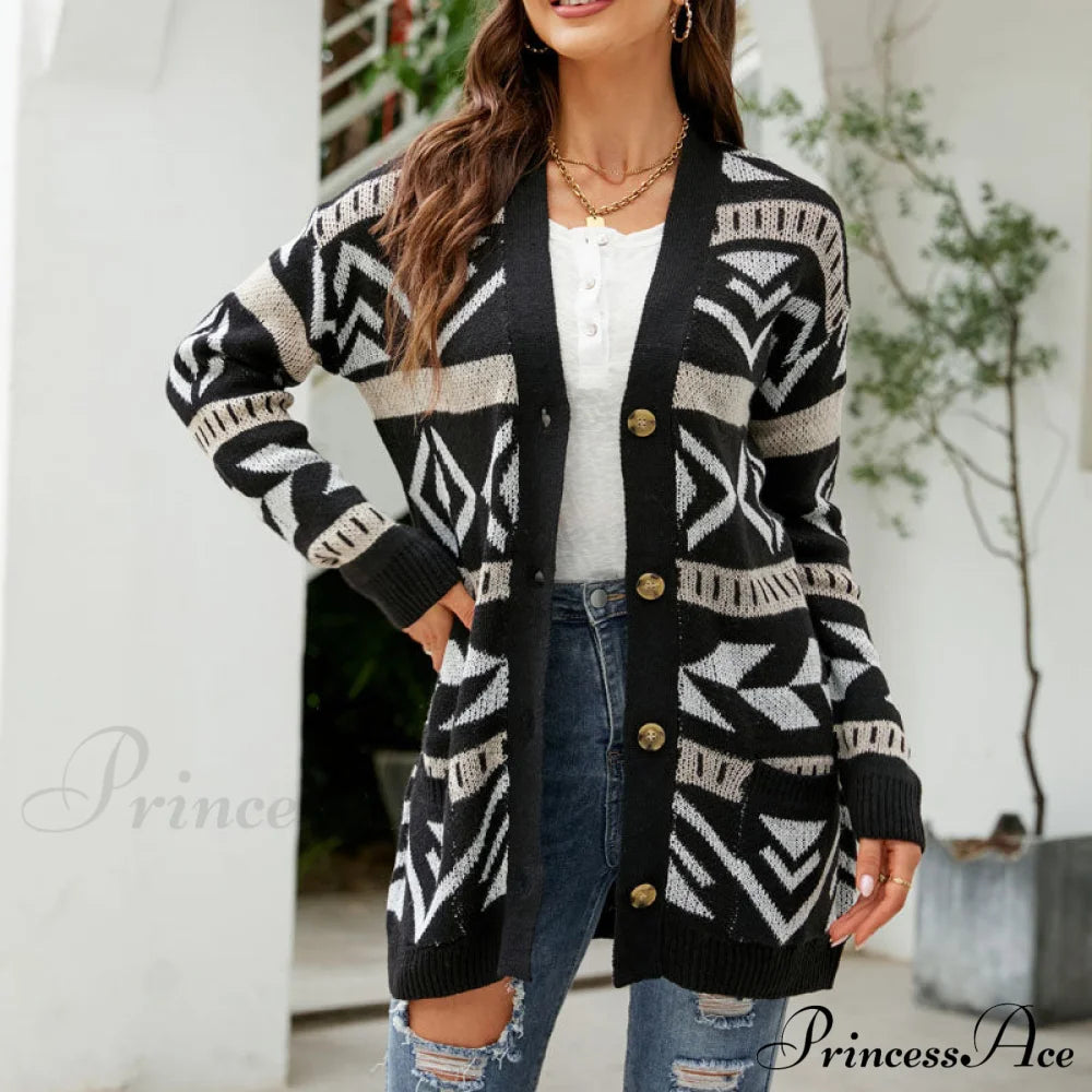 Knitted Vintage Cardigan Coats