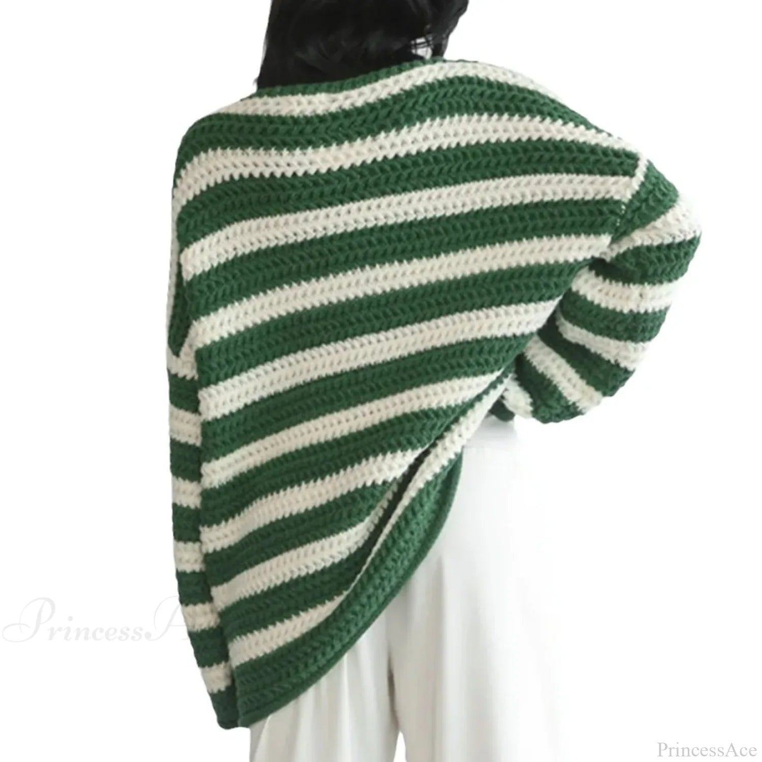 Korean Style Striped Oversized Sweater