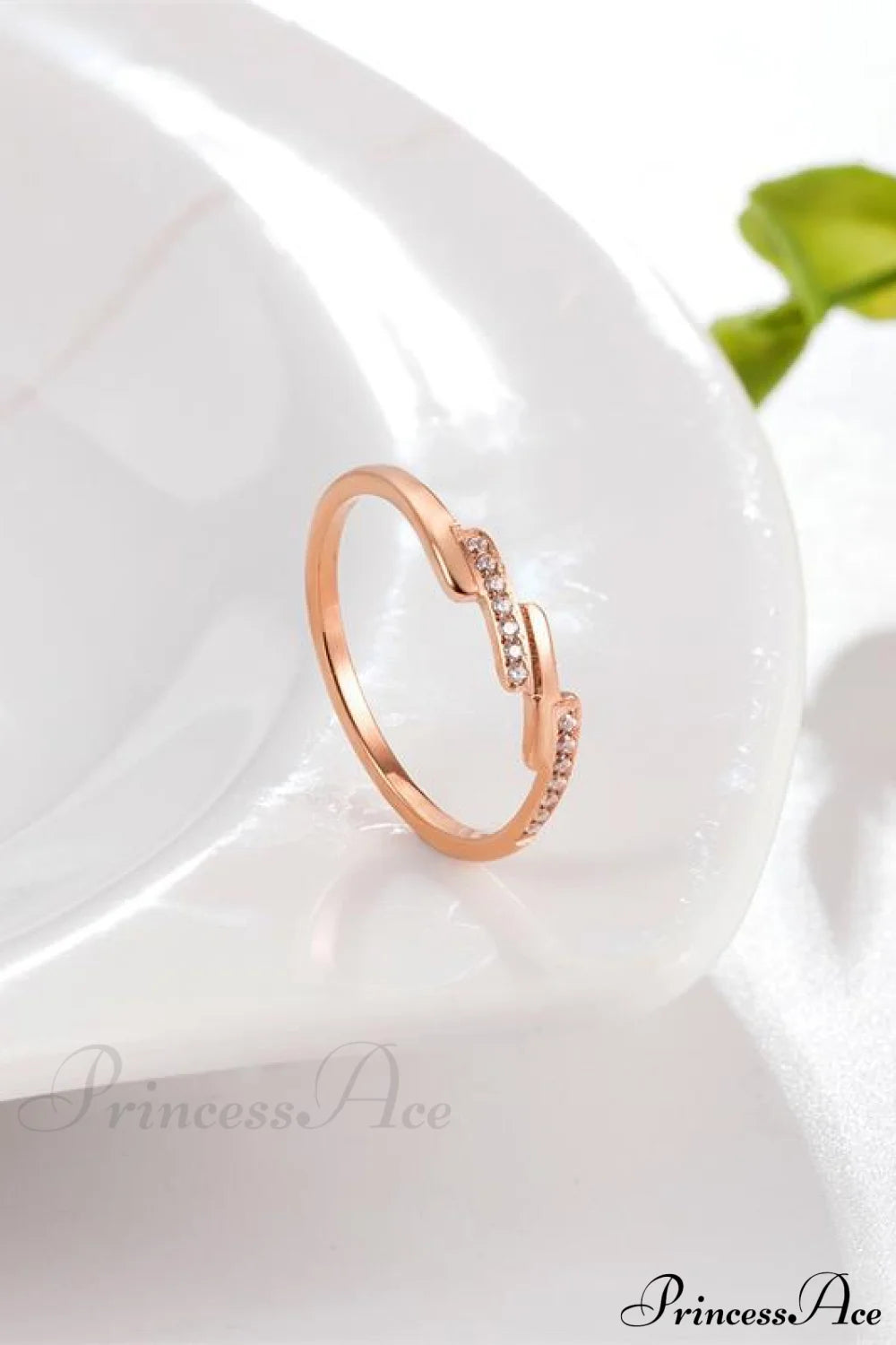 Korean Style Titanium Steel Diamond Ring