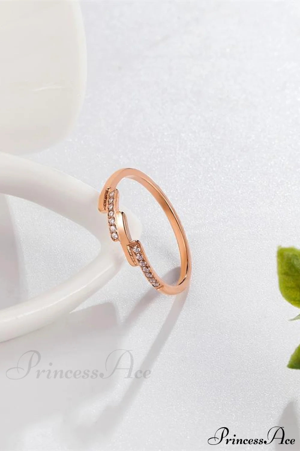 Korean Style Titanium Steel Diamond Ring