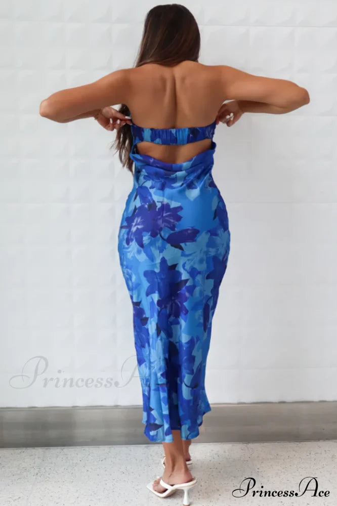 Kyra Satin Stylish Midi Dress