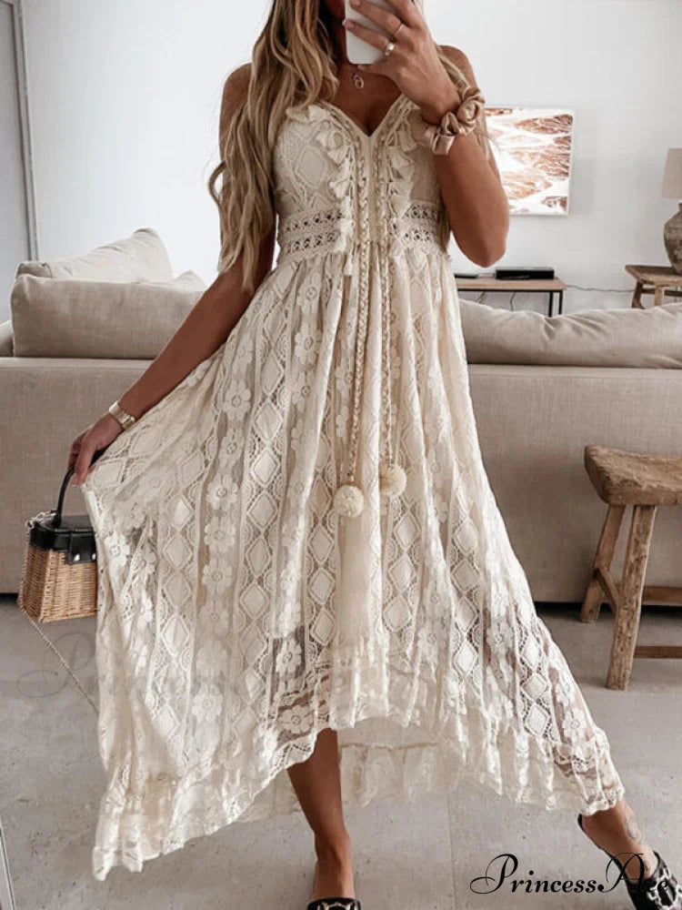 Lace Gown Slip For Elegant Women Women’s Dress