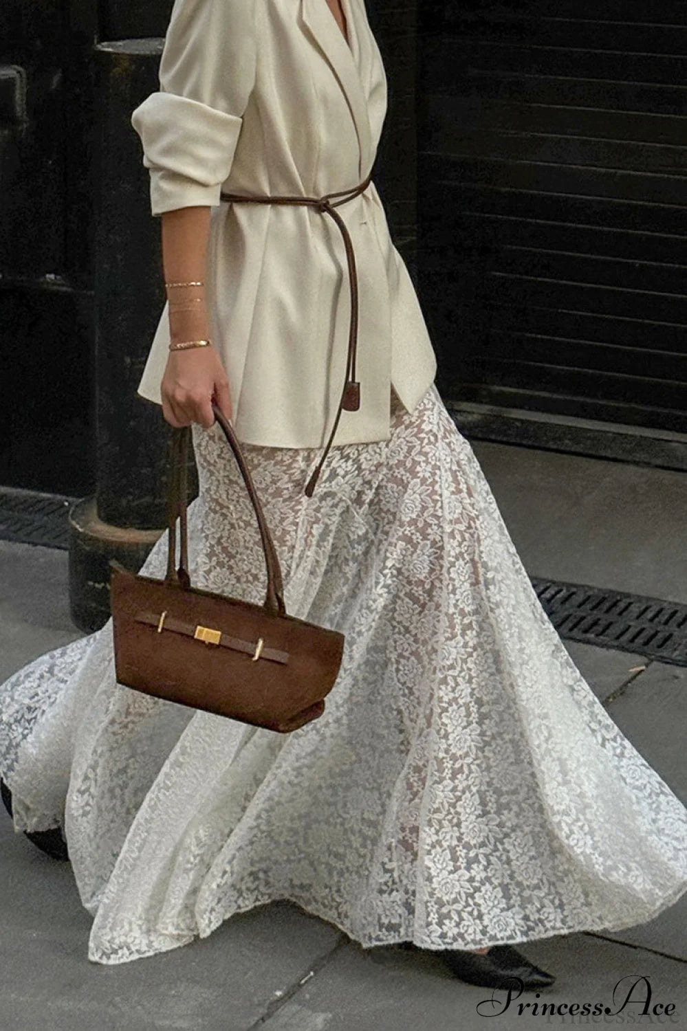 Lace Maxi Mermaid Skirt