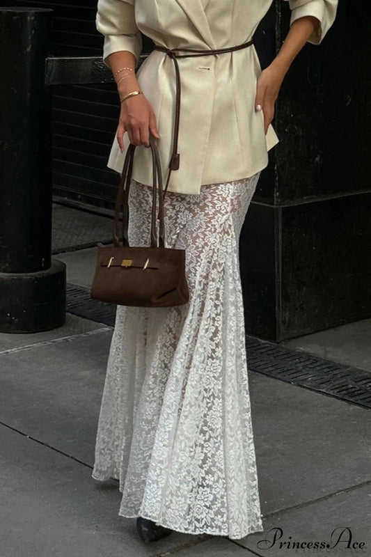 Lace Maxi Mermaid Skirt