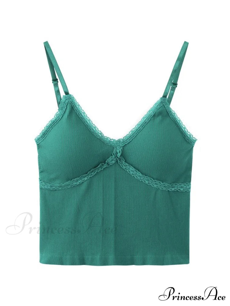 Lace Paneled Button Trendy Long Sleeve Knit Top Tank Tops&Camis