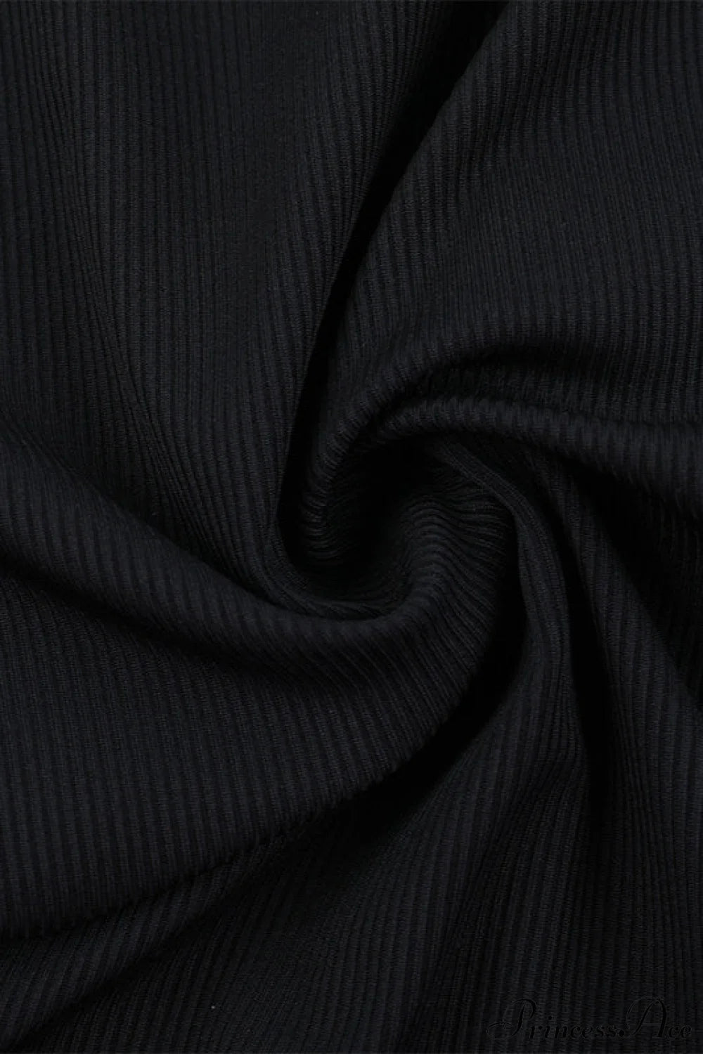 Lace Paneled V Neck Cinched Waist Long Sleeve Tee