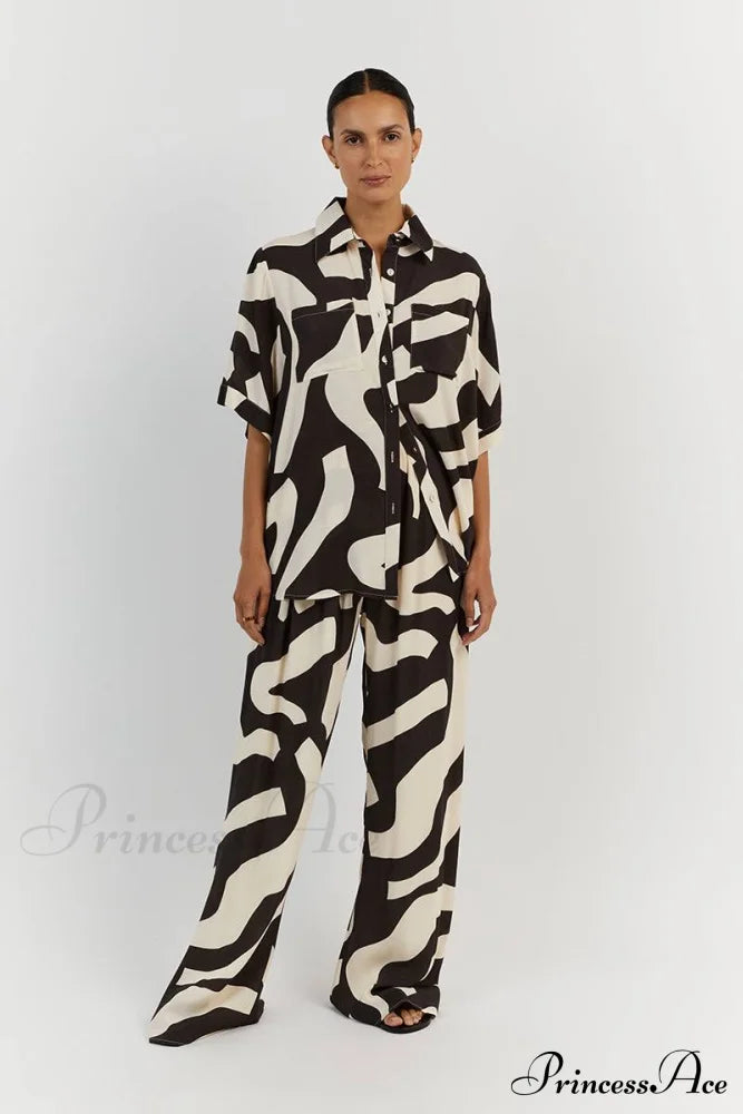Leah Two Stylish Piece Set Auburn / S
