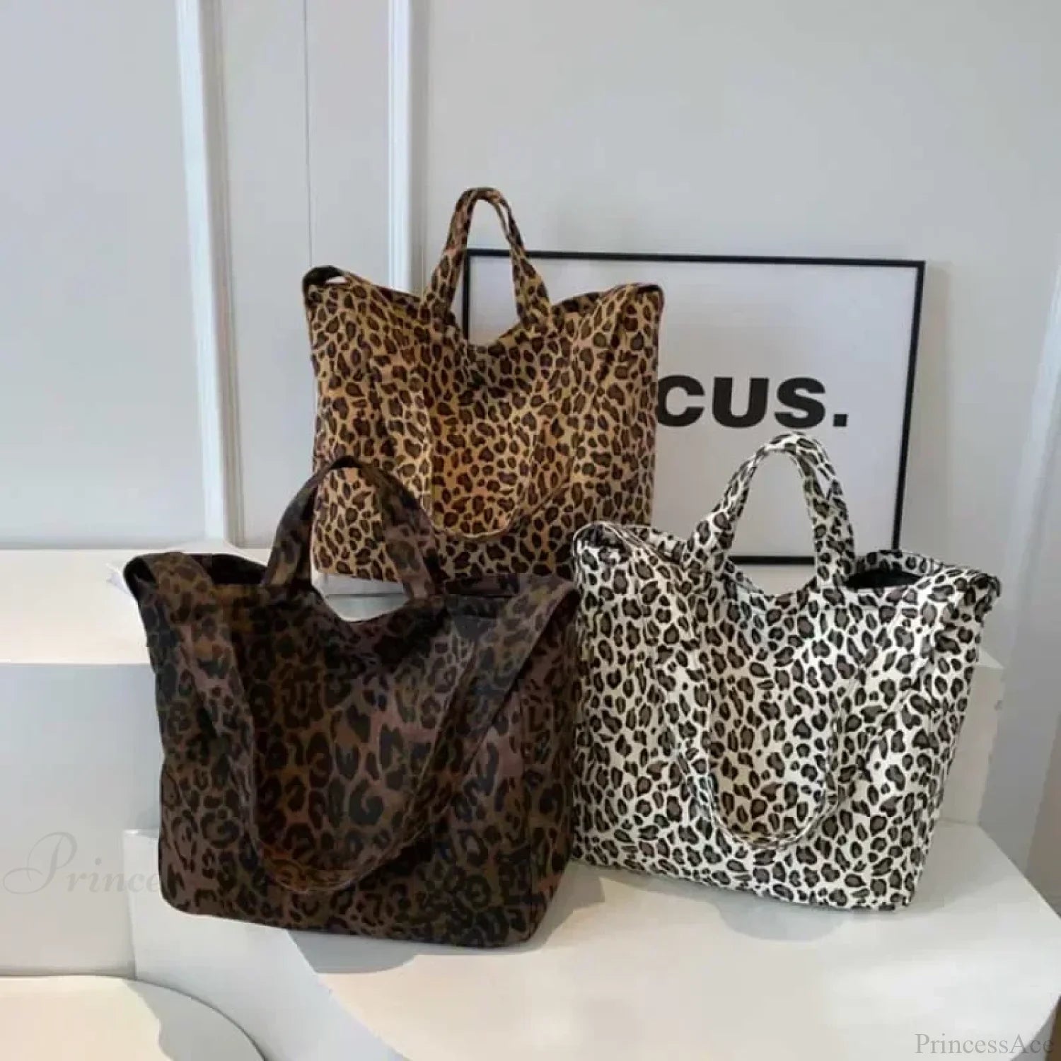Leopard Design Korean Fashion Shopper Handbag handbag-250126